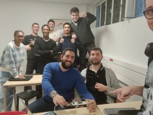 Étudiants en salle de cours